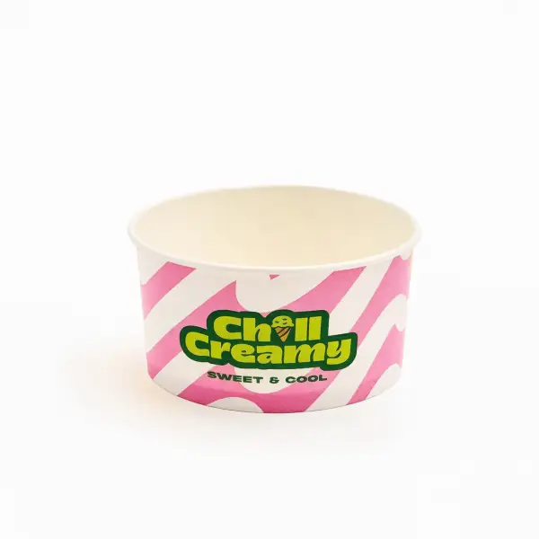 12 oz Custom Recyclable Ice Cream & Yogurt Cups